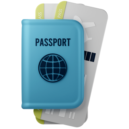 Passeport  3D Icon