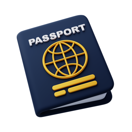Passeport  3D Icon