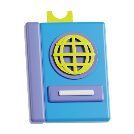 Passeport  3D Icon