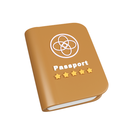 Passeport  3D Icon