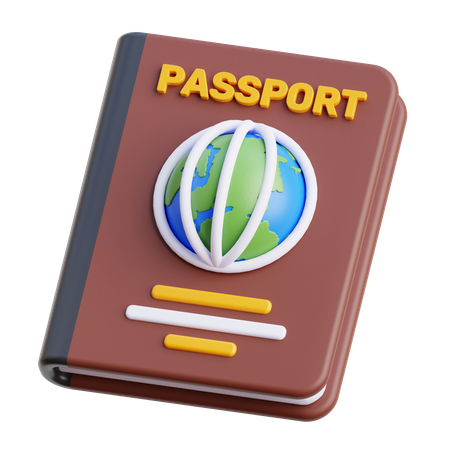 Passeport  3D Icon