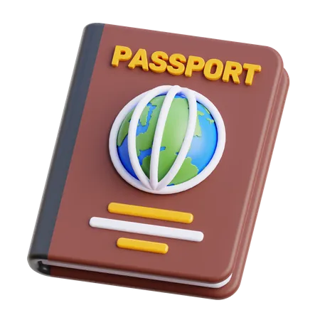 Passeport  3D Icon