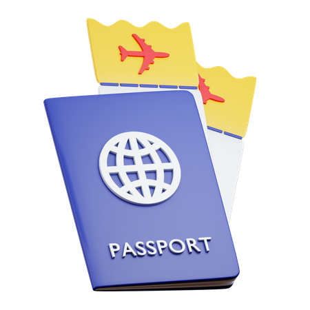 Passeport  3D Icon