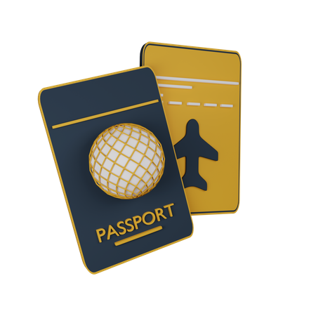 Passeport  3D Icon