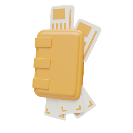 Passeport  3D Icon