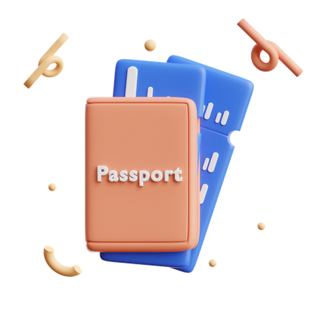 Passeport de voyage  3D Icon