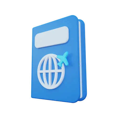 Passeport mondial  3D Illustration