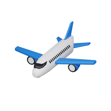 Aller en avion  3D Icon