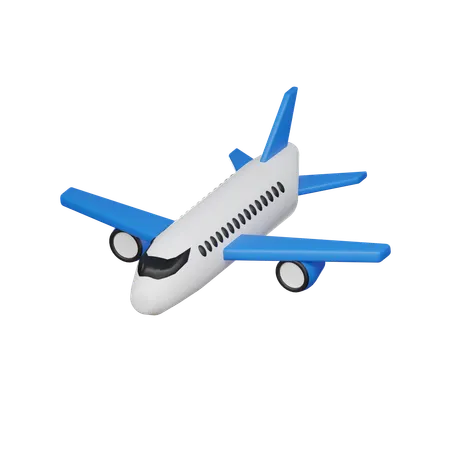 Aller en avion  3D Icon