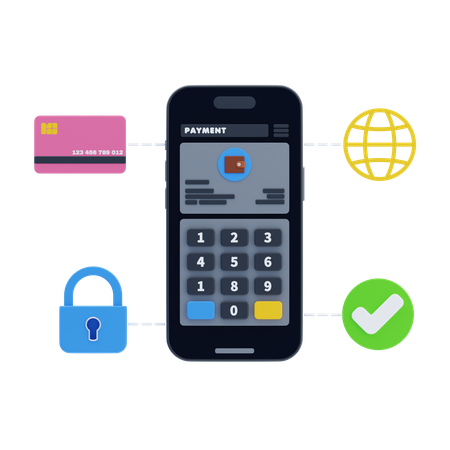 Passerelle de paiement  3D Icon