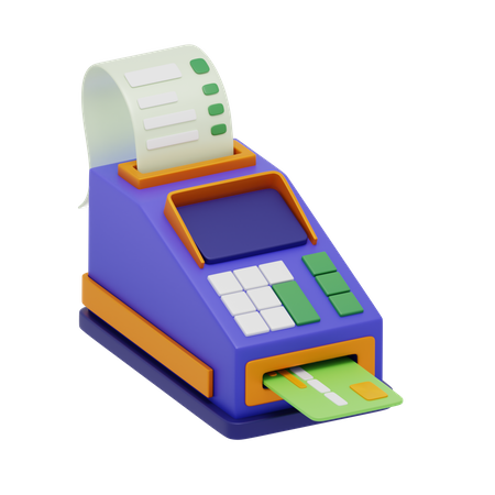 Machine de passerelle de paiement  3D Icon