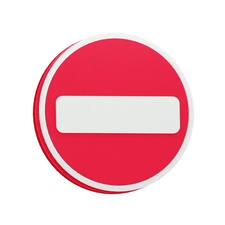 Passing Prohibited  3D Icon