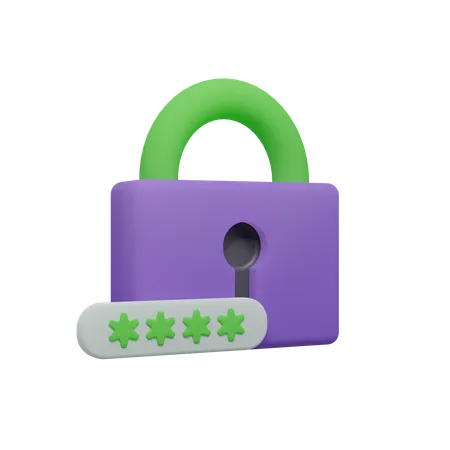 Passkey  3D Icon