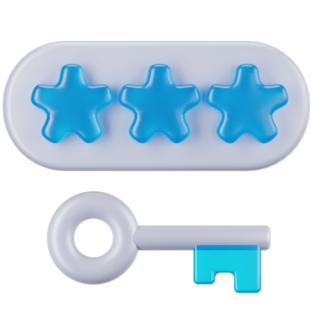 Passkey  3D Icon