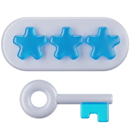 Passkey  3D Icon