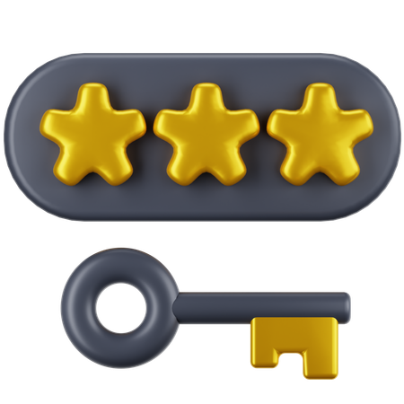 Passkey  3D Icon