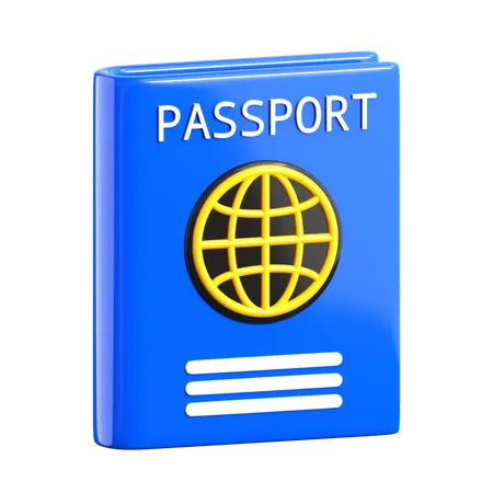 Passport 3 D Airport Icon 3D Icon