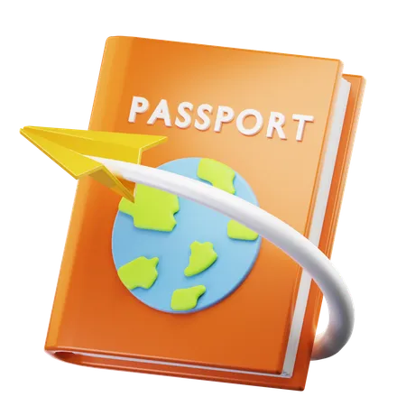 3 D Icon Summer Passport Isolated On Transparent Background 3 D Illustration High Resolution 3D Icon
