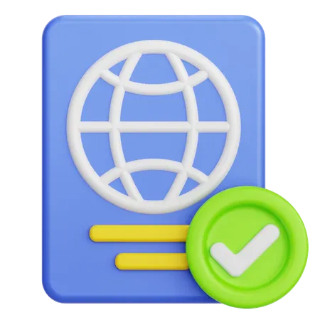 여권  3D Icon