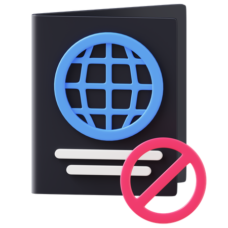 パスポート  3D Icon