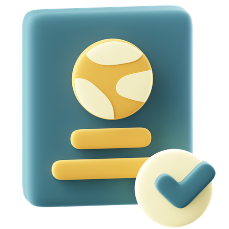 Passport  3D Icon