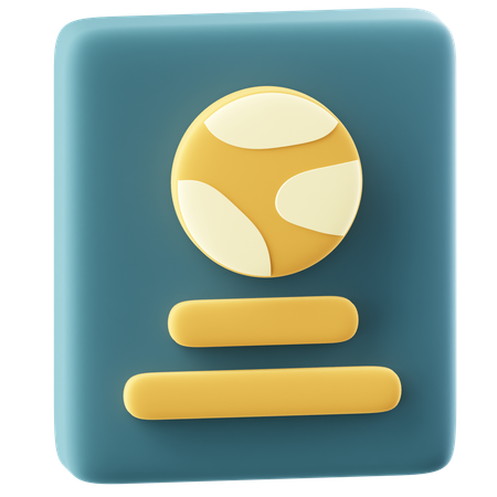 Passport  3D Icon