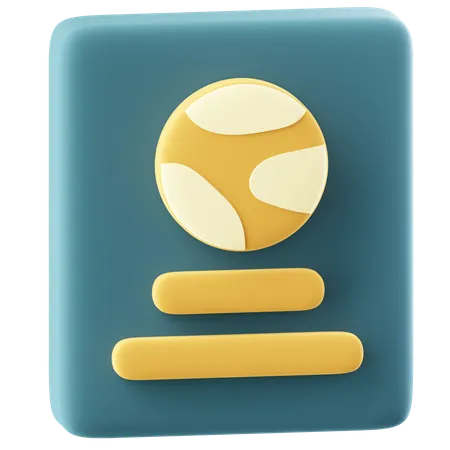 Passport  3D Icon