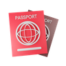 3d passport illustration