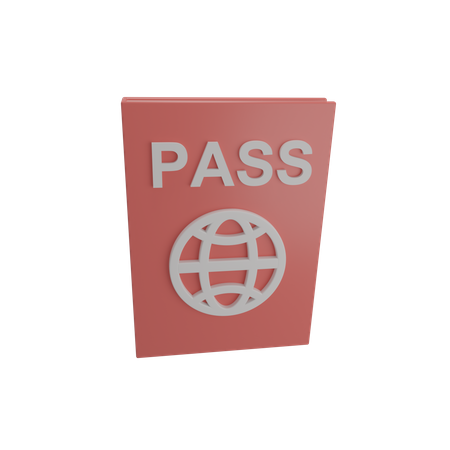 Passport 3D Illustration