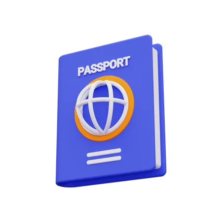 3 D Passport Icon 3D Icon