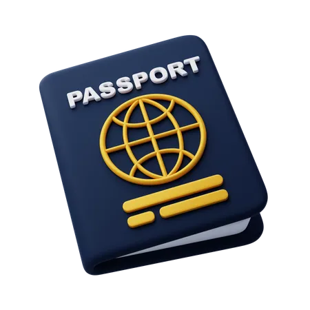 Passport 3 D Icon 3D Icon