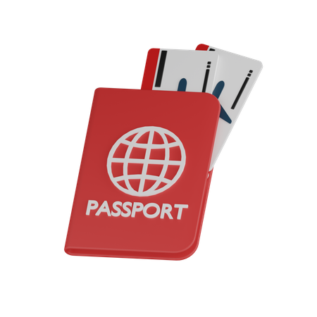 Passport Document  3D Icon