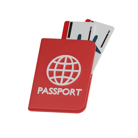 Passport Document  3D Icon