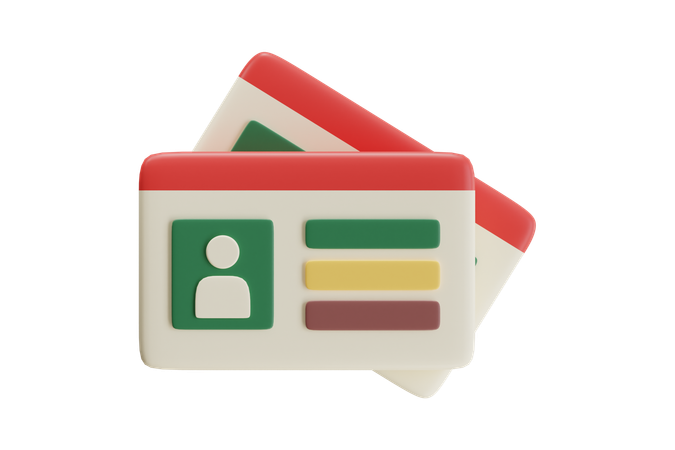 Passport Identity  3D Icon