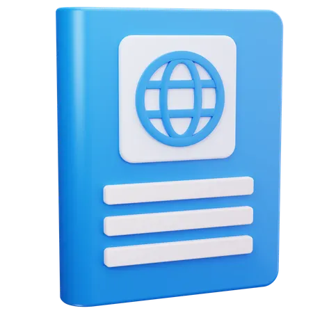 Passport Info  3D Icon