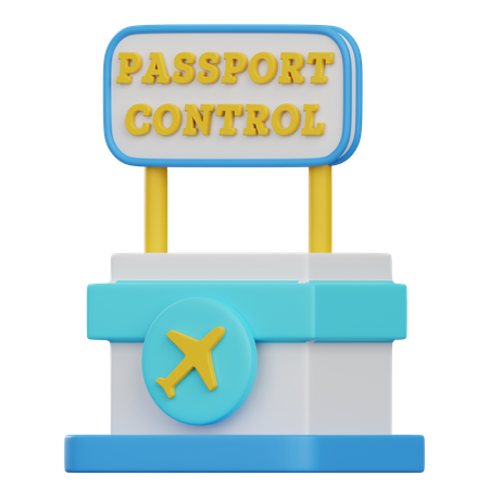 Passport Section  3D Icon