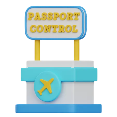 Passport Section  3D Icon