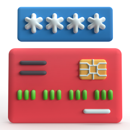パスワード  3D Icon