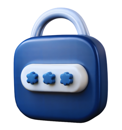 Password  3D Icon