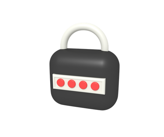 Password  3D Icon