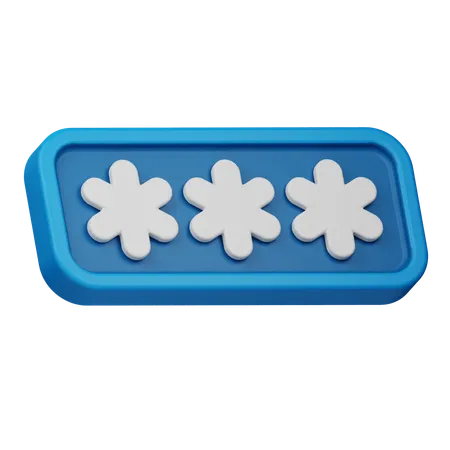 Password  3D Icon