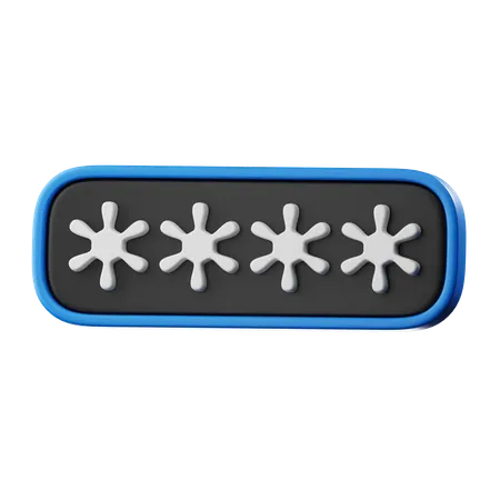 Password  3D Icon