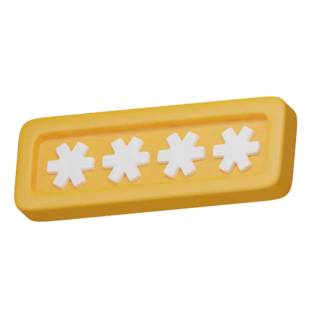 Password  3D Icon