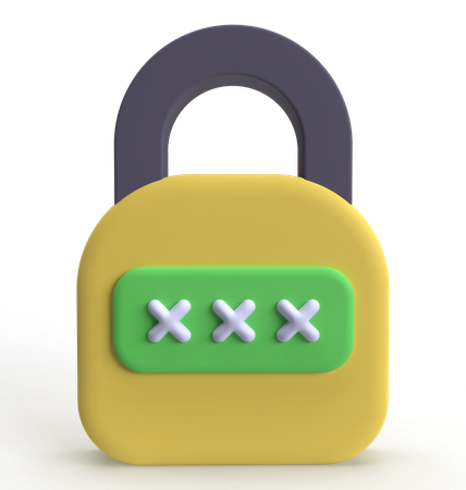 Password  3D Icon