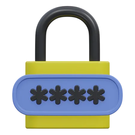 Password  3D Icon