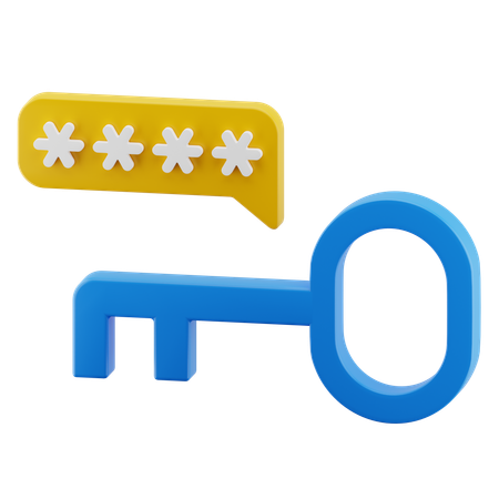 Password  3D Icon