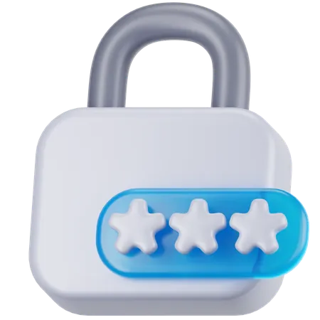 Password  3D Icon