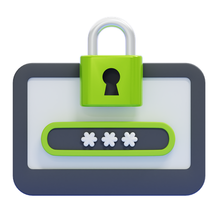 PASSWORD  3D Icon