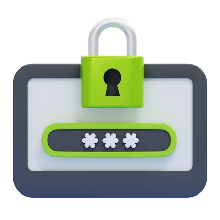 PASSWORD  3D Icon