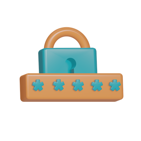 Password  3D Icon